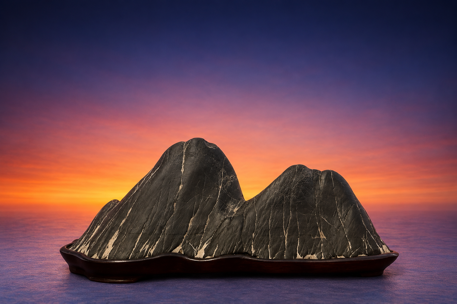 Yamagata-ishi (山形石) / Soho-seki (双峰石) / Piedra montaña de dos picos