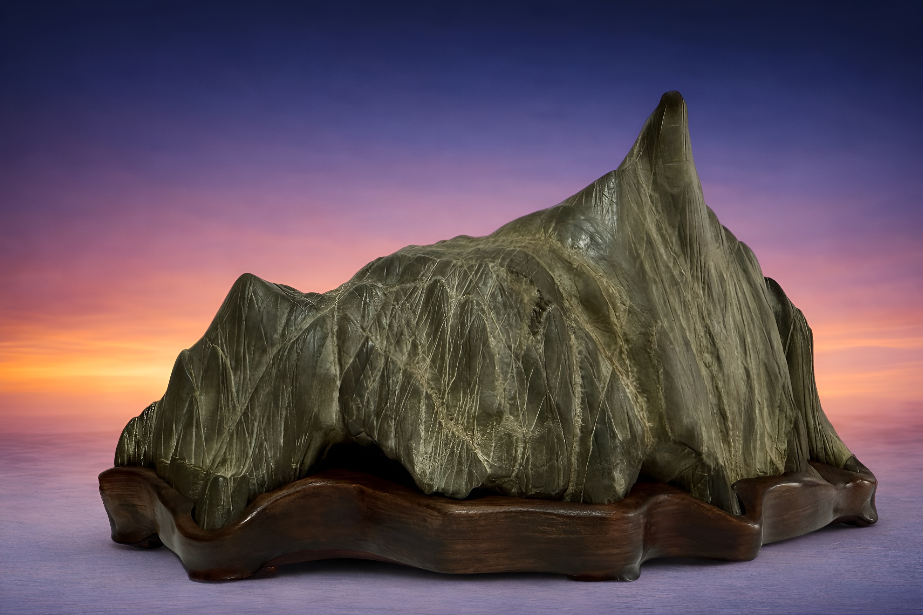 Yamagata-ishi (山形石) / Koho-seki (孤峰石) / Piedra montaña de un solo pico