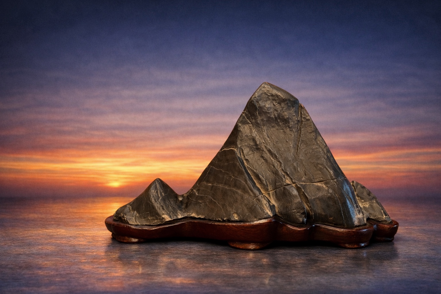 Yamagata-ishi (山形石) / Soho-seki (双峰石) / Piedra montaña de dos picos