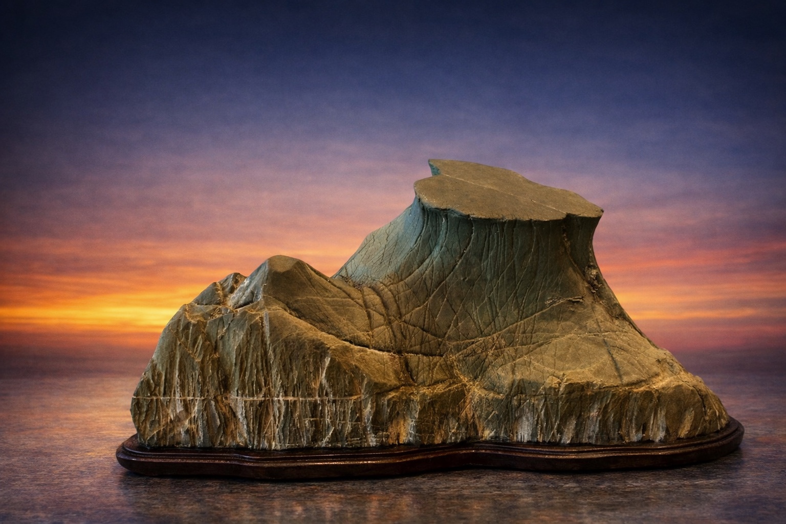 Yamagata-ishi (山形石) / Soho-seki (双峰石) / Piedra montaña de dos picos