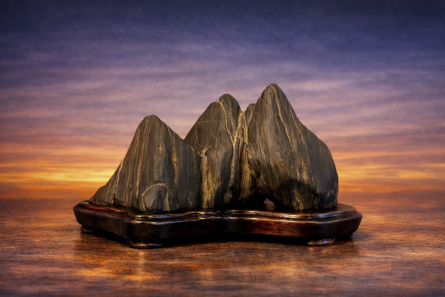 Yamagata-ishi (山形石) / Koho-seki (孤峰石) / Piedra montaña de un solo pico