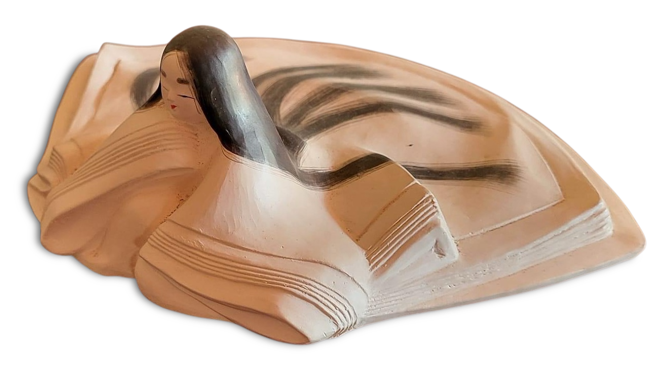 Figura de geisha en cerámica, Museo Shunkaen